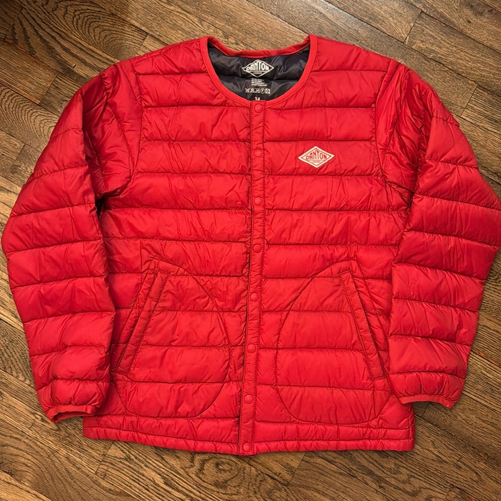 Danton France red puffer size 34